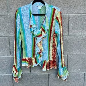 Medium Vintage Ruffle Blouse